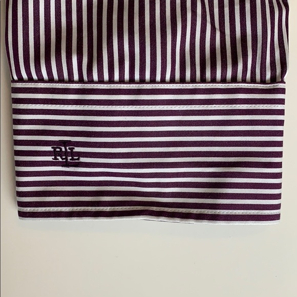 Ralph Lauren pinstripe button-down shirt 1x - Picture 3 of 6